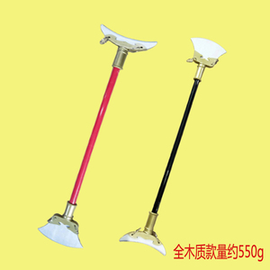 沙僧降妖宝杖儿童木质玩具西游记兵器舞台表演道具装备月牙铲