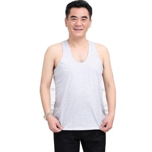 老头衫男装男士汉衫全棉打底衫大码老汉衫男款白色g圆领a背心老人