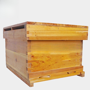 42蜂箱七框蜜蜂箱小型中蜂箱煮蜡杉木密蜂箱成品巢框全套养蜂工具