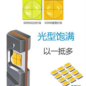 4300K暖黄光汽车led大灯h7h1激光9005超亮聚光透镜h4远近一体100W