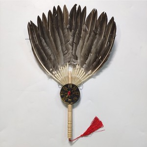 鹅毛扇孔明扇羽毛扇子诸葛亮羽扇手工扇工艺扇礼品扇道具复古鸡毛