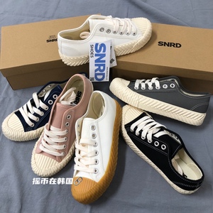 摇币在韩国 snrd马卡龙色饼干鞋帆布鞋 休闲学院风 ins爆款情侣款
