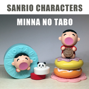 sanrio三丽鸥卡通动漫minna tabo大口仔办公家居桌面汽车摆件公仔