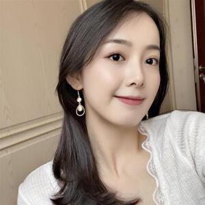 韩国耳环长款气质前卫耳饰时尚耳饰优雅大气高端私发大耳垂适合的