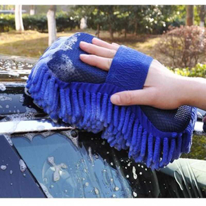 汽车洗车海绵加厚珊瑚毛毛虫吸水海棉块强力去污清洁块擦车大毛巾