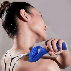 手持刺球狼牙按摩棒瑜伽健身深层肌肉筋膜放松擀腿手滚轮刺猬球