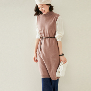 坎肩长款连衣裙