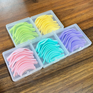 黑之羽标准l翘7对装角蛋白翘睫术模具烫睫毛上下睫毛硅胶奎边工具