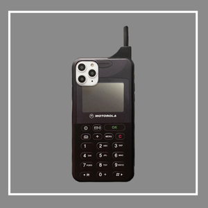 立体复古摩托罗拉大哥大iPhone11手机壳11promax苹果XS保护套个性XSMAX硅胶XR创意8plus全包7plus软壳6潮男女