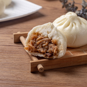 富春萝卜丝猪肉包300g 扬州包子营养早餐速食冷冻食品半成品6只装