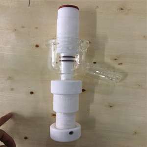 单双层玻璃反应釜放料阀   予华ysf玻璃釜配件底阀