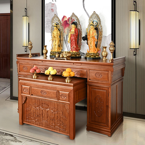 中堂六件套实木大条案农村堂屋中式家具客厅八仙供桌神台1人付款5480