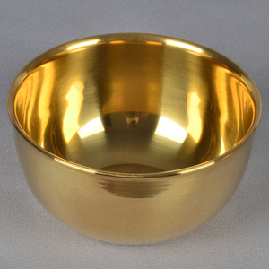 铜碗纯铜家用饭碗6英寸韩式铜餐具加厚黄铜碗15厘米补铜筷子铜勺
