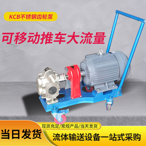 KCB不锈钢齿轮泵头304酸剂溶液泵电动柴油泵溶剂泵高温豆浆泵
