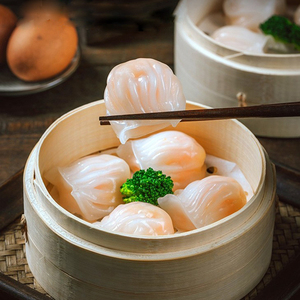 金牌水晶虾饺皇 广东早茶港式点心冷冻速食半成品 鲜虾饺手工饺子