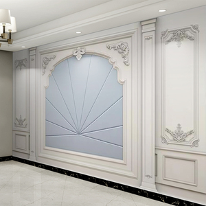 欧式3d立体仿石膏线壁画墙纸网红主播墙布卧室客厅电视背景墙壁纸