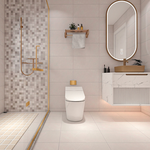 现代简约300x600灰色柔光卫生间浴室防滑地砖厨房阳台墙砖花瓷砖