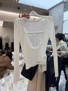 韩国东大门春夏新款设计感小众显瘦大露背薄款长袖T恤防晒上衣女