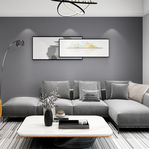 现代简约纯色灰咖色系冰丝婴儿绒墙布电视背景墙客厅卧室书房壁布