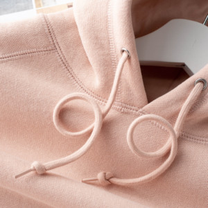 380g重磅脏粉色茱萸粉连帽卫衣女宽松元气橡皮粉纯色加厚帽衫男冬