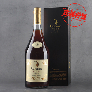 法国原瓶进口洋酒gavernac佳运来vsop白兰地1000ml洋酒礼盒装1l