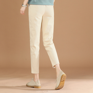 裤子女夏宽松薄款直筒纯棉休闲裤女女土休闲裤旅游九分裤2020新款