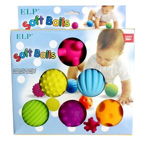 婴儿手抓球触感波波球宝宝感统训练软球益智玩具可啃咬触摸按摩球