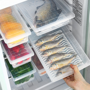 冰箱收纳盒装肉大号保鲜盒带盖冷藏分隔整理冷藏储物防串味分类盒