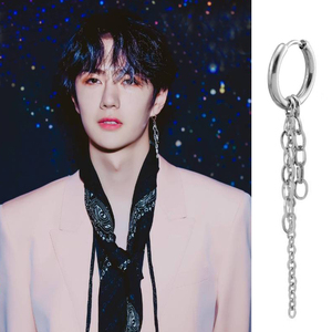 爱可饰品王一博同款耳环网红抖音中性耳饰潮天天向上学生