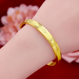 官网正品专柜老凤祥云s999黄金手镯硬金女士新款足金蝴蝶黄金首饰