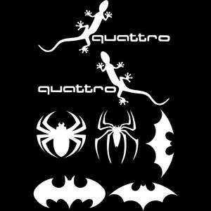 汽车贴纸遮挡划痕贴车贴纸个性花朵蝙蝠车门贴花脚印装饰拉花