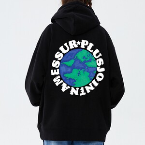 ssurplus联名款圈星地球连帽卫衣男情侣男女同款宽松百搭国潮流牌