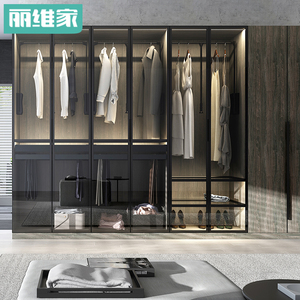 丽维家全屋定制衣柜定制 意式轻奢衣帽间定制整体衣柜家具