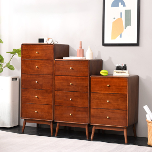 五斗柜实木卧室储物柜家用抽屉柜客厅五斗橱收纳柜经济型北欧斗柜