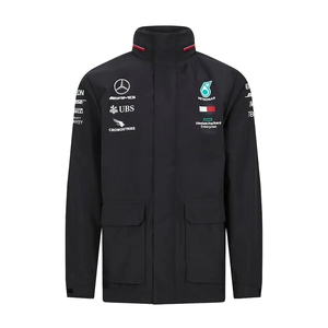 梅赛德斯奔驰amg车队f1赛车服长袖外套风衣秋冬装衣服冲锋衣夹克