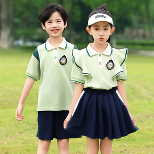 校服套装中小学生一年级班服幼儿园园服夏季运动学院风两件套夏装