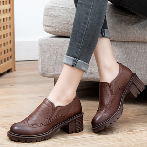 鞋 女鞋 女式皮鞋 邦赛女鞋单鞋正品