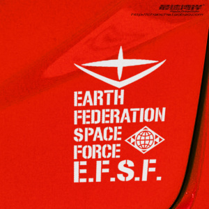 efsf地球联邦宇宙战舰字母涂装车贴汽车装饰贴纸卡通车贴机动高达