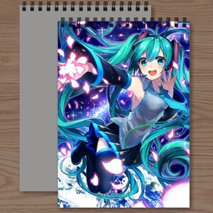 动漫少女初音素描本空白手绘本活页线圈速写本可爱二次元涂鸦画本