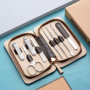 不锈钢指甲刀套装家用粉刺针专业挖耳勺掏工具鼻毛指甲剪男女专用