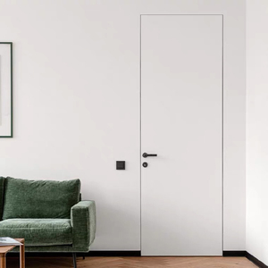 定制极窄无边框铝木门极简门隐形门静音暗门衣帽间房门生态卧室门