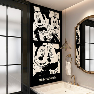 卫生间贴画瓷砖贴纸装饰画防水浴室挂画洗手间厕所自贴壁画北欧风