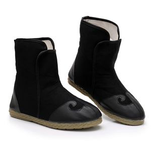 春秋古装老北京短筒汉服布靴中国风官靴僧靴禅靴唐复古内蒙古男靴