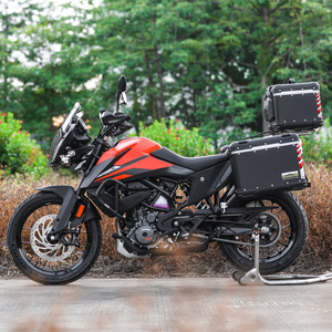 loboo萝卜摩托车铝合金尾箱改装适用于ktm390adv三箱边箱快拆支架