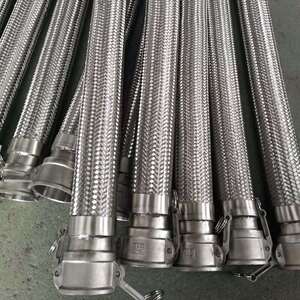 扳把式金属软管dn50 80爪型快速接头白钢软连接油罐车用抽卸油管