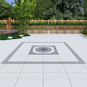 中式庭院拼花砖地铺石瓷砖18mm石英砖院子地砖入户花园拼图地面砖