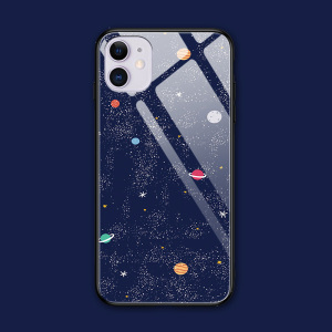 太空宇宙苹果11pro max手机壳xr套xs max玻璃iphone5/6/7/8硅胶软plus