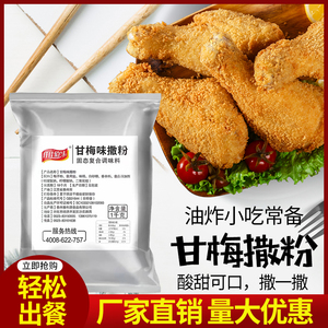 甘梅粉梅子粉鸡排地瓜薯条专用撒粉商用1kg台湾甘梅味撒料梅干粉