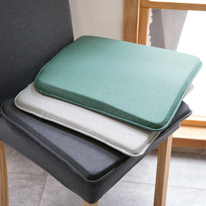 纯色海绵椅子坐垫办公室久坐透气轻薄垫屁股垫家用餐椅垫凳子垫