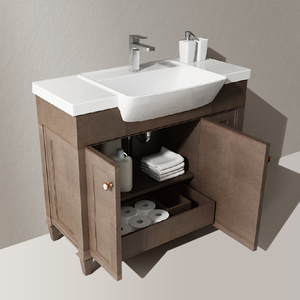 hhhs汉舍卫浴欧式实木柜大容量浴室柜组合